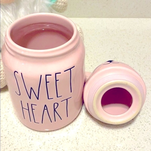 ❗️RAE DUNN PINK SWEET HEART VALENTINE SPRING BUNNY CANISTER - Picture 6 of 7